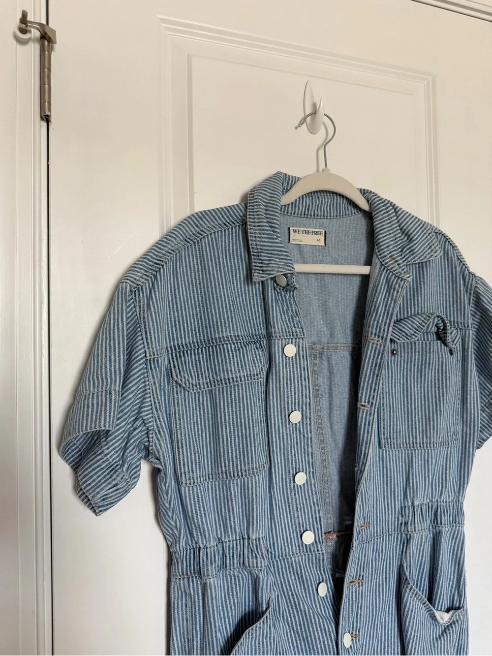 We The Free People Marci Railroad Stripe Coverall